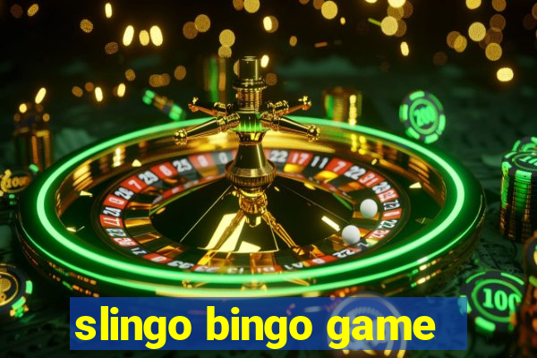 slingo bingo game