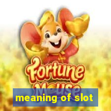 meaning of slot