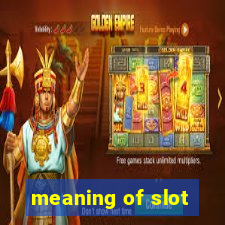 meaning of slot