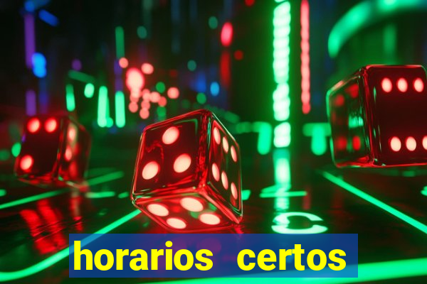 horarios certos para jogar fortune tiger