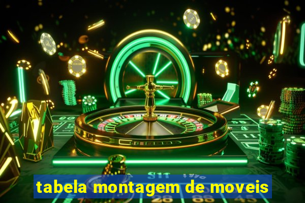 tabela montagem de moveis