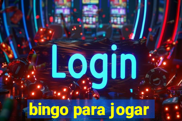 bingo para jogar