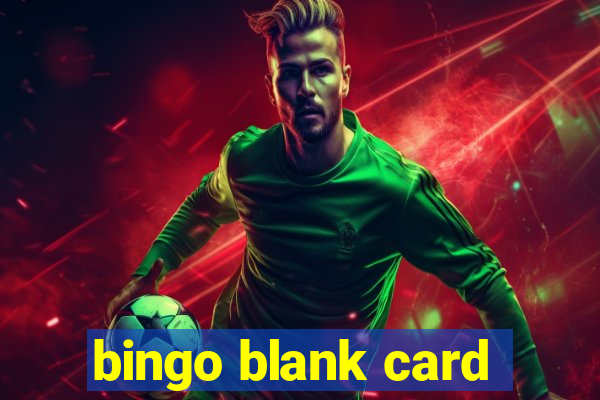 bingo blank card