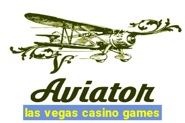 las vegas casino games