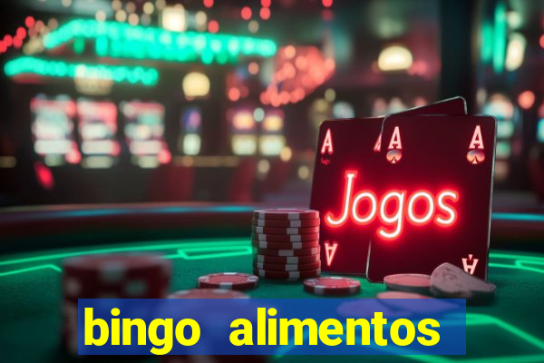 bingo alimentos para imprimir