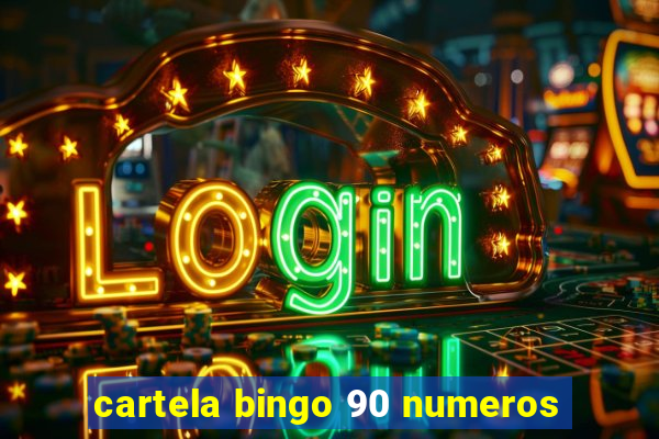 cartela bingo 90 numeros