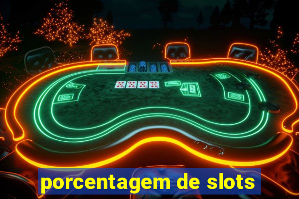 porcentagem de slots