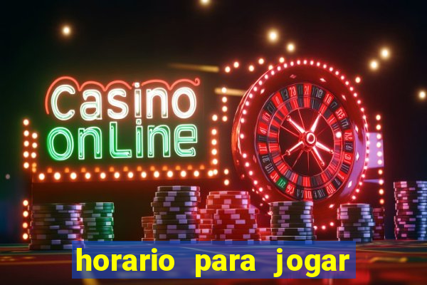 horario para jogar fortune rabbit