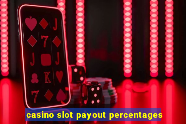 casino slot payout percentages