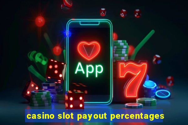 casino slot payout percentages