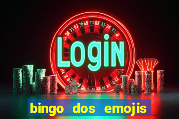 bingo dos emojis para imprimir