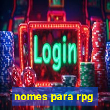 nomes para rpg