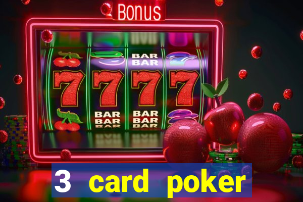 3 card poker casino game