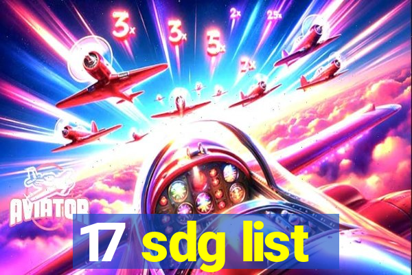 17 sdg list