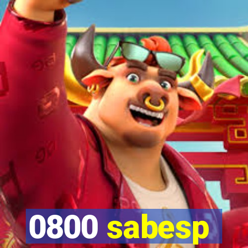 0800 sabesp