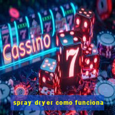 spray dryer como funciona