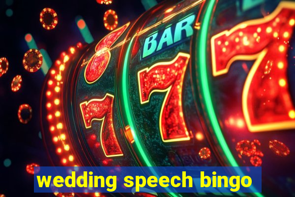 wedding speech bingo