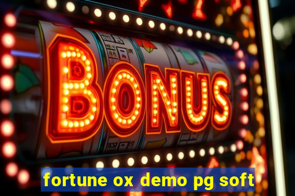 fortune ox demo pg soft