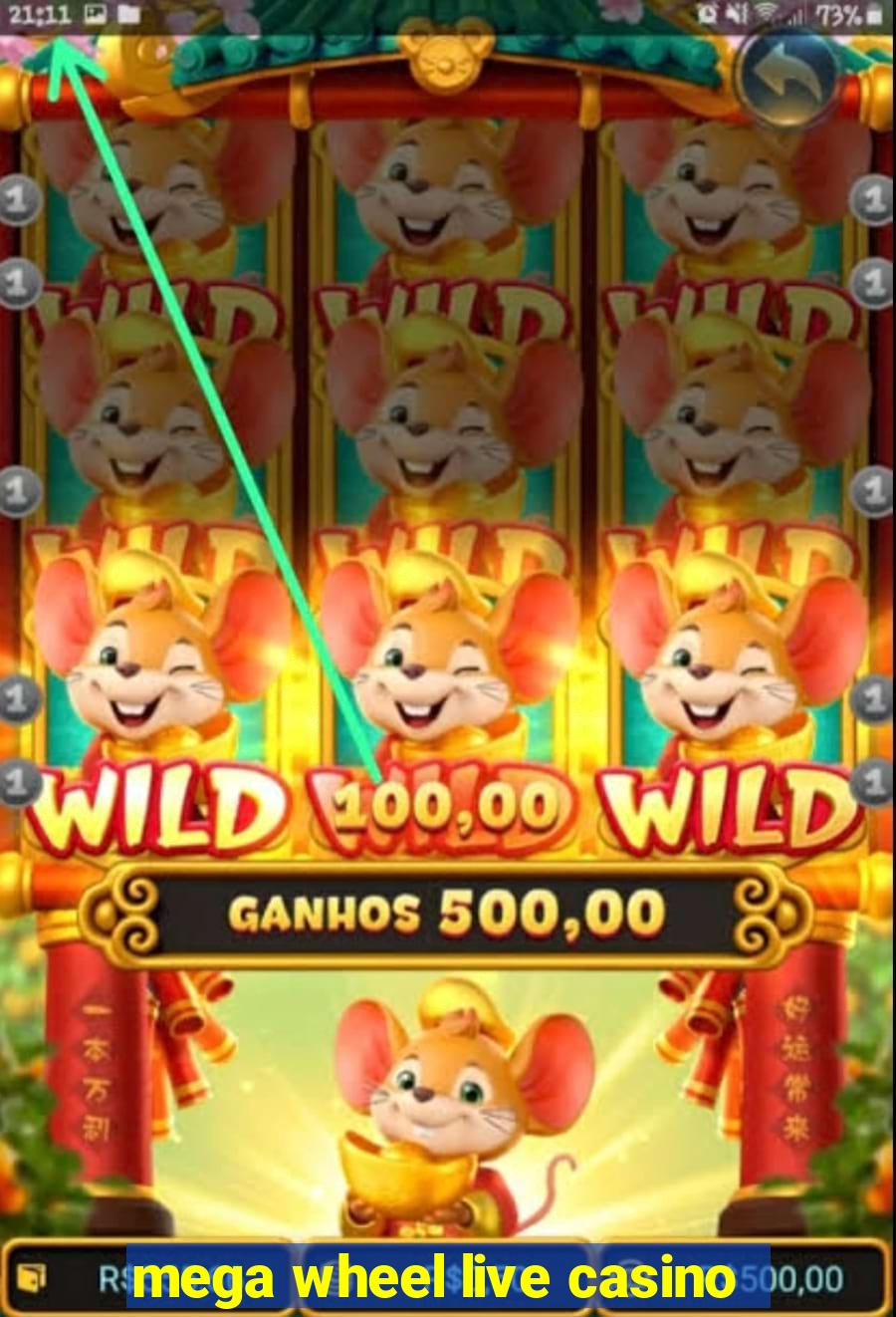 mega wheel live casino