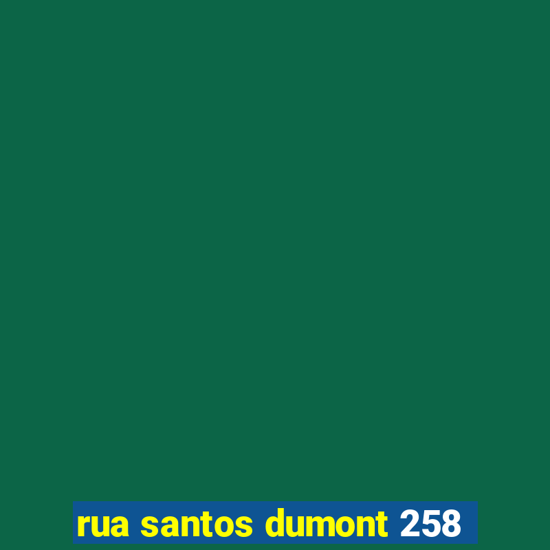 rua santos dumont 258