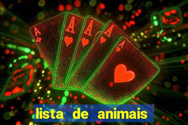 lista de animais em inglês pdf