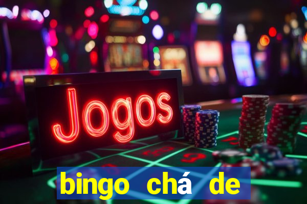 bingo chá de bebê excel