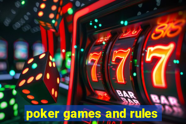 poker games and rules