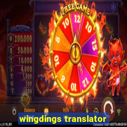 wingdings translator