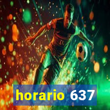 horario 637