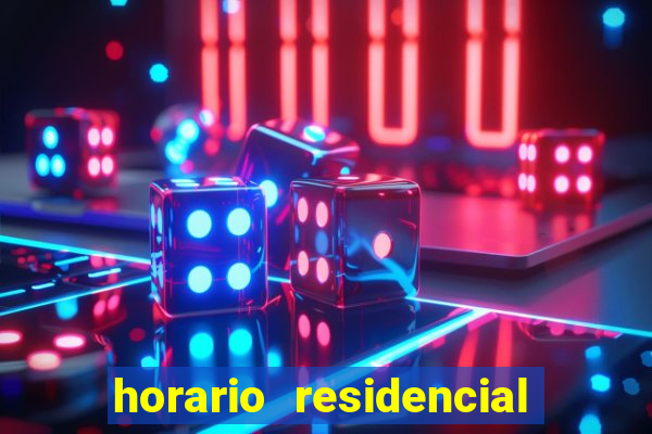 horario residencial das flores