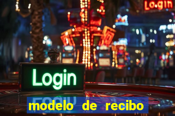 modelo de recibo de pagamento autonomo