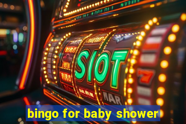 bingo for baby shower