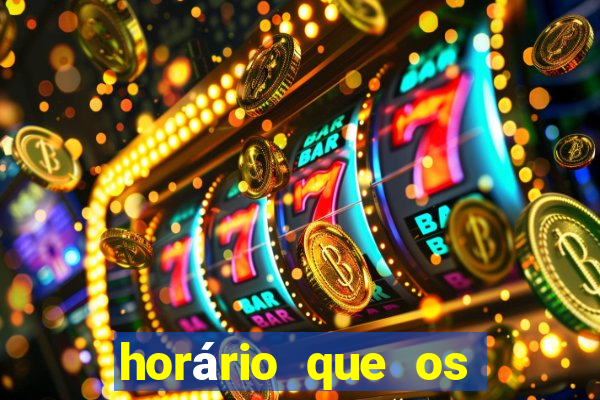 horário que os slots pagam