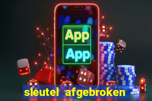 sleutel afgebroken in slot kast