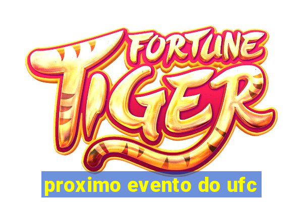 proximo evento do ufc