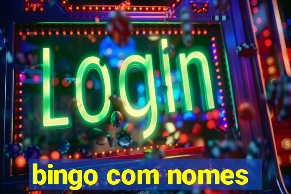 bingo com nomes