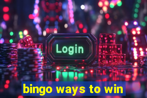 bingo ways to win