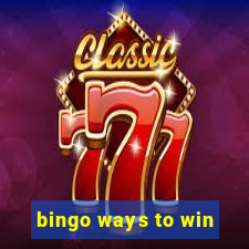 bingo ways to win