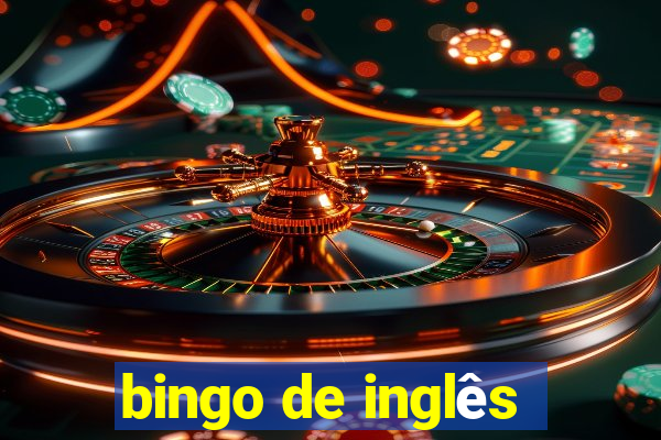 bingo de inglês