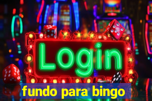 fundo para bingo