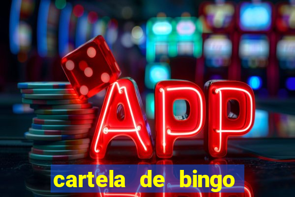 cartela de bingo até 30