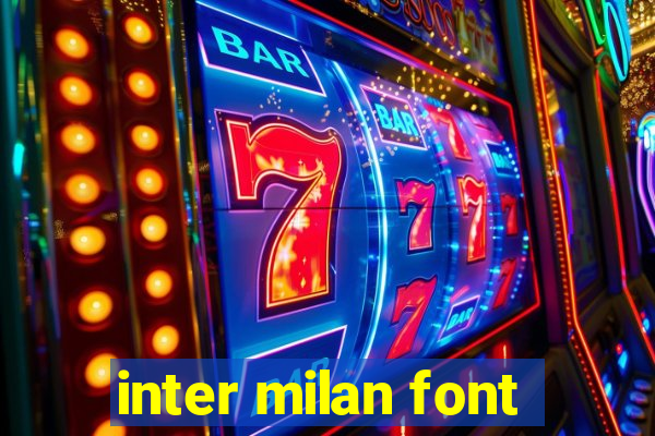 inter milan font