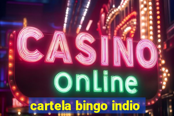 cartela bingo indio