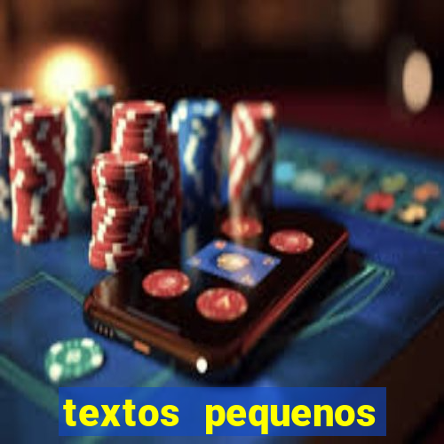 textos pequenos para alfabetizar