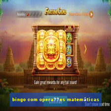 bingo com opera??es matemáticas