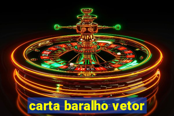 carta baralho vetor