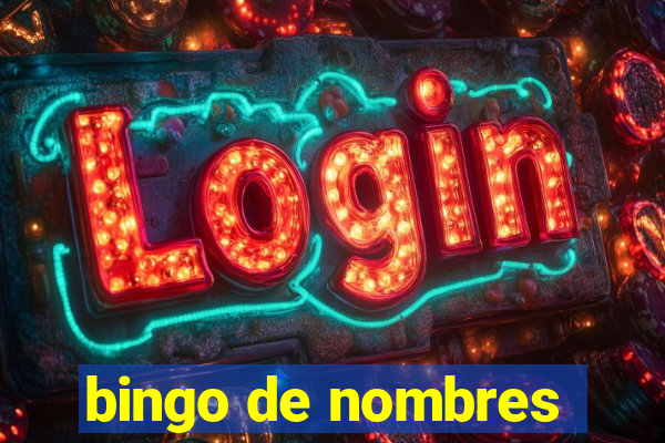 bingo de nombres