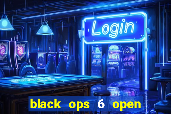 black ops 6 open beta date