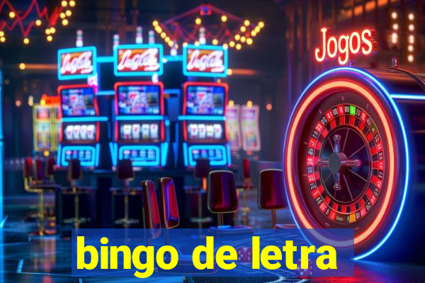 bingo de letra